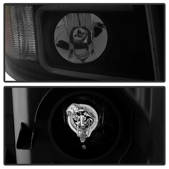 SPYDER Xtune Chevy Silverado 1500/2500 07-13 Halo Projector Headlights Black Smoked PRO-JH-CS07-LED-BSM 9030277