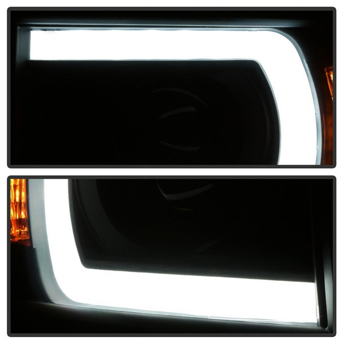 SPYDER Xtune Chevy Silverado 1500 14-15 Projector Headlights Light Bar Drl Smoked PRO-JH-CS14-LBDRL-BSM 9034978