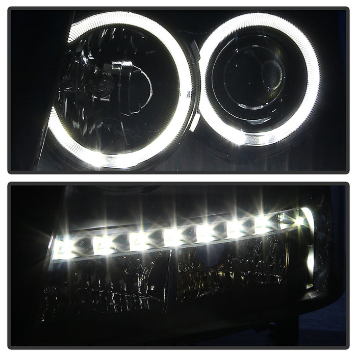 SPYDER Xtune Chevy Suburban 1500/2500 07-14 Halo Projector w/LED Headlights Black PRO-JH-CSUB07-LED-BK 9030291
