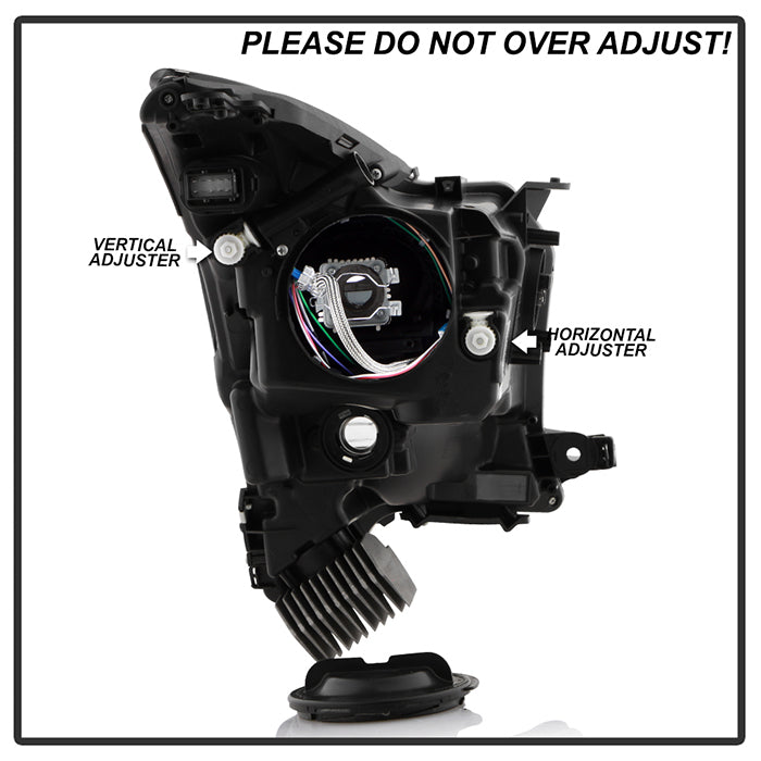 SPYDER xTune 13-15 Cadillac XTS Xenon Non-AFS OEM HID Proj Headlight - Chrm - Left (PRO-JH-CXTS13-HID-C-L) 9937217