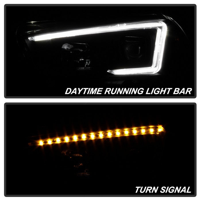 SPYDER xTune 11-14 Dodge Charger Projector Headlights - Halogen - DRL - Black Smoked (PRO-JH-DCHA11-LB-BSM) 9041747
