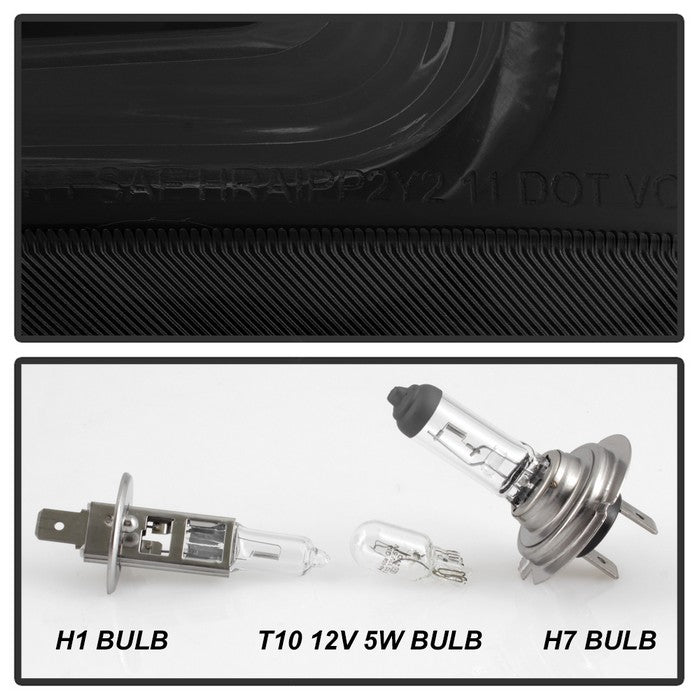 SPYDER xTune 11-14 Dodge Charger Projector Headlights - Halogen - DRL - Black Smoked (PRO-JH-DCHA11-LB-BSM) 9041747