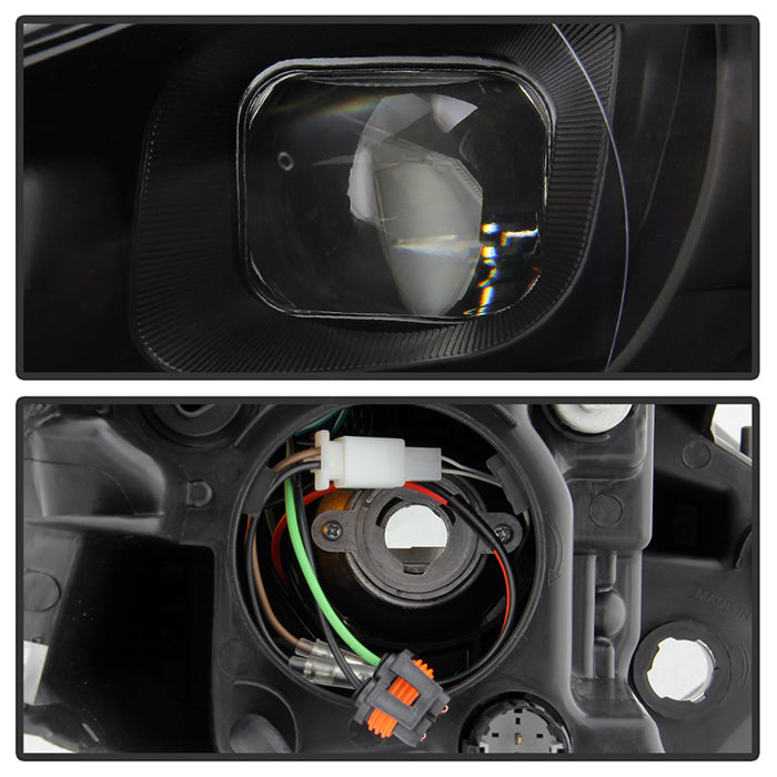 SPYDER xTune 13-16 Dodge Dart Projector Headlights - Halogen - DRL - Black (PRO-JH-DDART13-LB-BK) 9048517