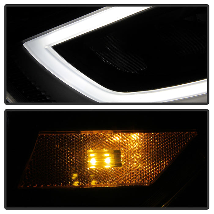 SPYDER xTune 13-16 Dodge Dart Projector Headlights - Halogen - DRL - Black (PRO-JH-DDART13-LB-BK) 9048517