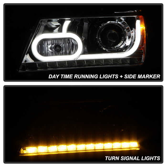SPYDER xTune Dodge Journey 2009-2014 Light Bar DRL Projector - Black PRO-JH-DJ09-LBBRL-C 9036637