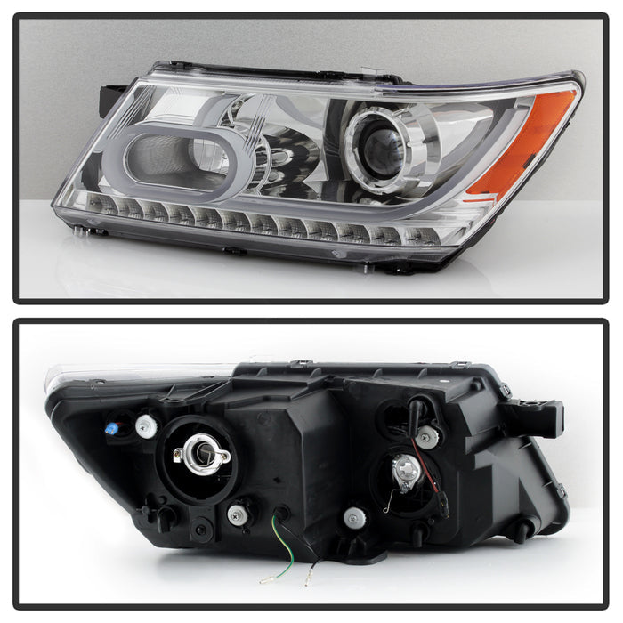 SPYDER xTune Dodge Journey 2009-2014 Light Bar DRL Projector - Black PRO-JH-DJ09-LBBRL-C 9036637