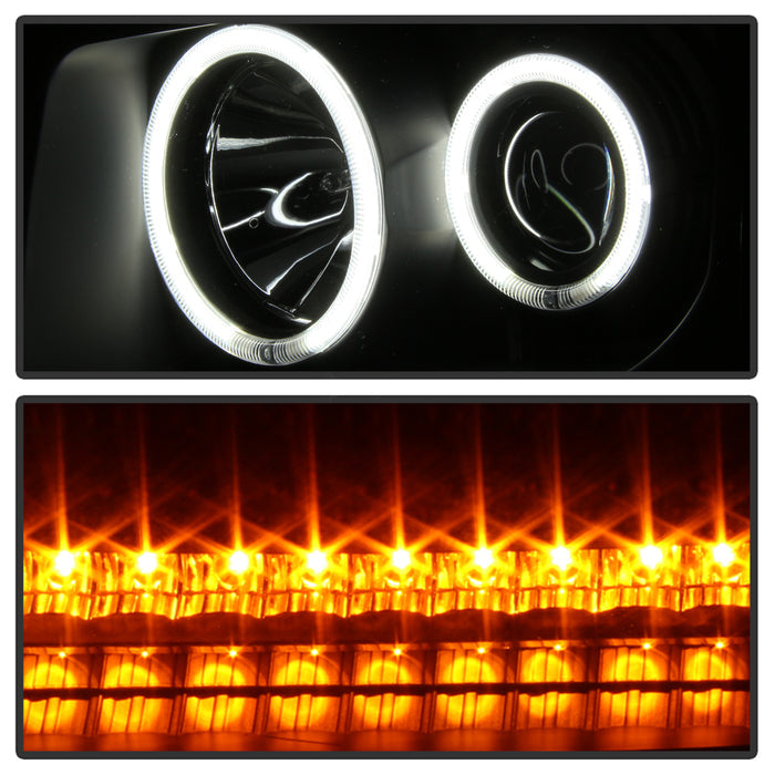 SPYDER xTune 07-11 Dodge Nitro CCFL Halo Projector Headlights w/LED Signal - Blk (PRO-JH-DNIT07-CCFL-BK) 9036880