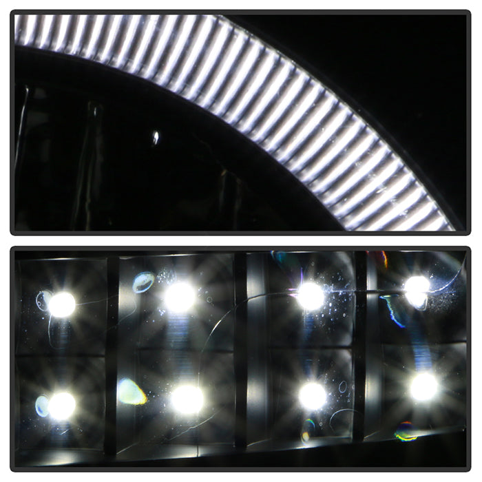 SPYDER Xtune Dodge Ram 1500 06-08 / Ram 2500/3500 06-09 Halo Projector Headlights Black PRO-JH-DR06-LED-BK 9028328