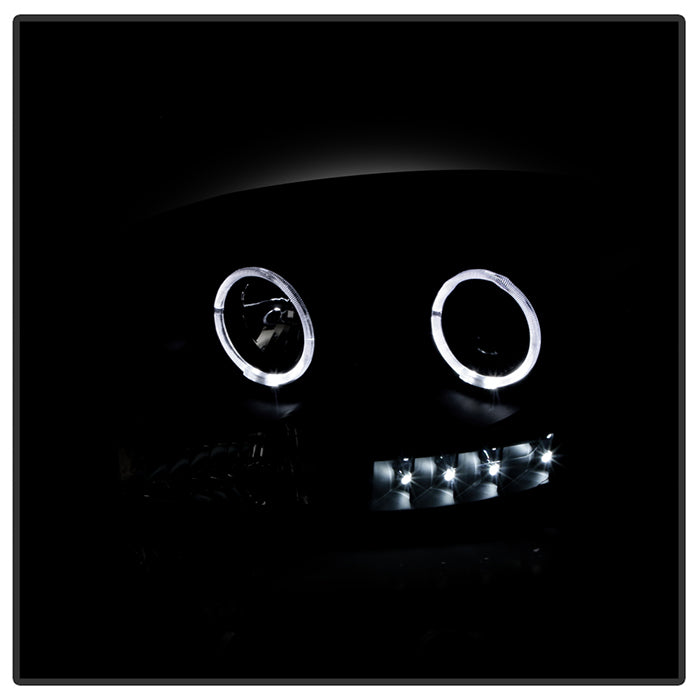 SPYDER Xtune Dodge Ram 1500 06-08 / Ram 2500/3500 06-09 Halo Projector Headlights Black PRO-JH-DR06-LED-BK 9028328