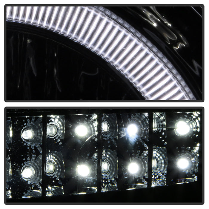 SPYDER Xtune Dodge Ram 1500 06-08 / Ram 2500/3500 06-09 Halo Projector Headlights Smoked PRO-JH-DR06-LED-SM 9028342