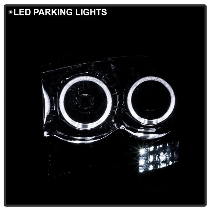 SPYDER Xtune Dodge Ram 1500 06-08 / Ram 2500/3500 06-09 Halo Projector Headlights Smoked PRO-JH-DR06-LED-SM 9028342
