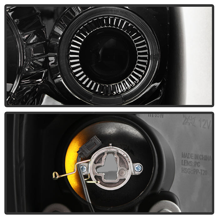 SPYDER Xtune Dodge Ram 1500 06-08 / Ram 2500/3500 06-09 Halo Projector Headlights Smoked PRO-JH-DR06-LED-SM 9028342