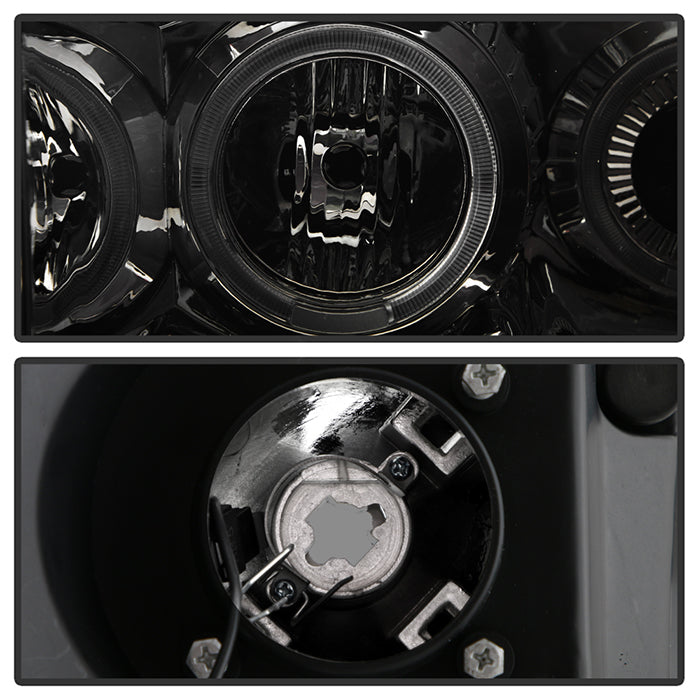 SPYDER Xtune Dodge Ram 1500 06-08 / Ram 2500/3500 06-09 Halo Projector Headlights Smoked PRO-JH-DR06-LED-SM 9028342