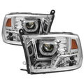 SPYDER xTune Dodge Ram 2009-2014 Halo LED Projector Headlights - Chrome PRO-JH-DR09-CFB-C 9036743