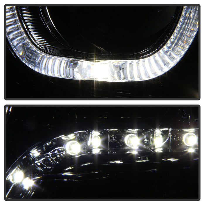 SPYDER xTune Dodge Ram 2009-2014 Halo LED Projector Headlights - Chrome PRO-JH-DR09-CFB-C 9036743