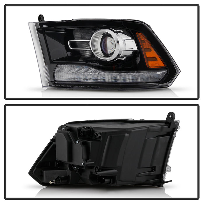 SPYDER Xtune 16-18 Ram 1500/2500/3500 (Projector LED) OEM Style Headlights Black Left (PRO-JH-DR16-OE-BK-L) 9948282