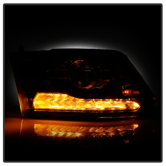 SPYDER Xtune 16-18 Ram 1500/2500/3500 (Projector LED) OEM Style Headlights Black Left (PRO-JH-DR16-OE-BK-L) 9948282