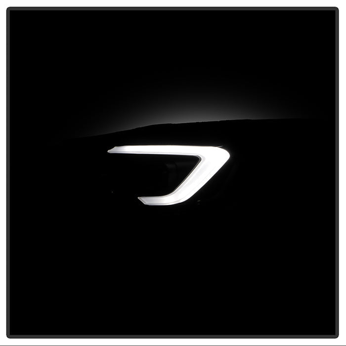 SPYDER xTune 13-16 Ford Escape LED Light Bar Halogen Proj Headlights - Blk Smoke (PRO-JH-FESCA13-LB-BSM) 9042911