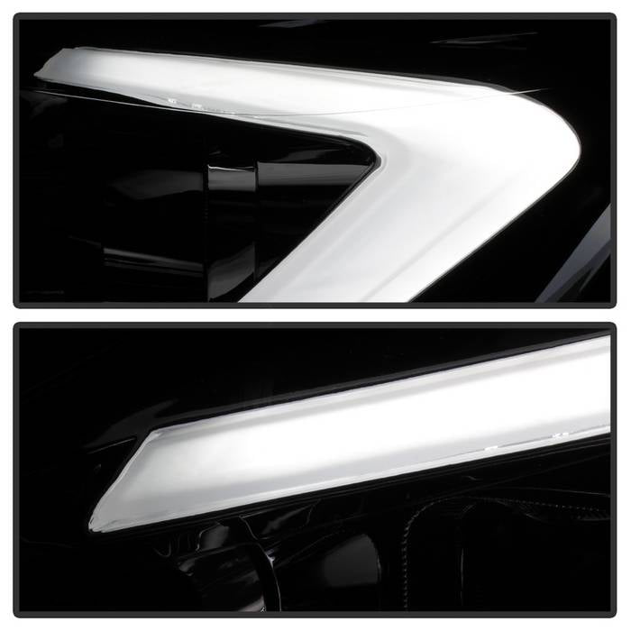 SPYDER xTune 13-16 Ford Escape 13-16 LED Light Bar Halogen Proj Headlights - Chrome (PRO-JH-FESCA13-LB-C) 9042928