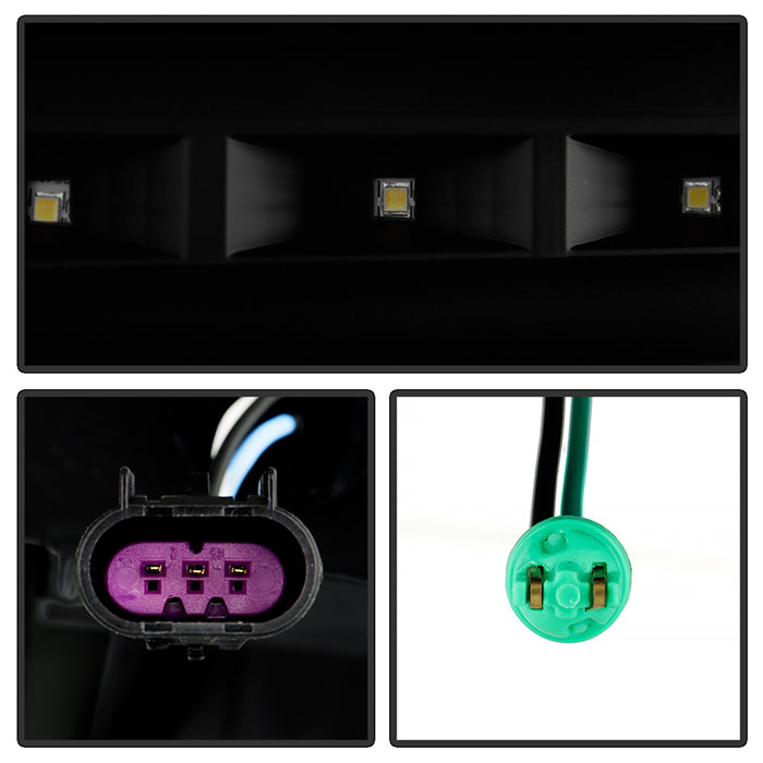 SPYDER Xtune Ford F150 09-14 Projector Headlights Halogen Model LED Halo Black Smoke PRO-JH-FF15009-CFB-BSM 9032233