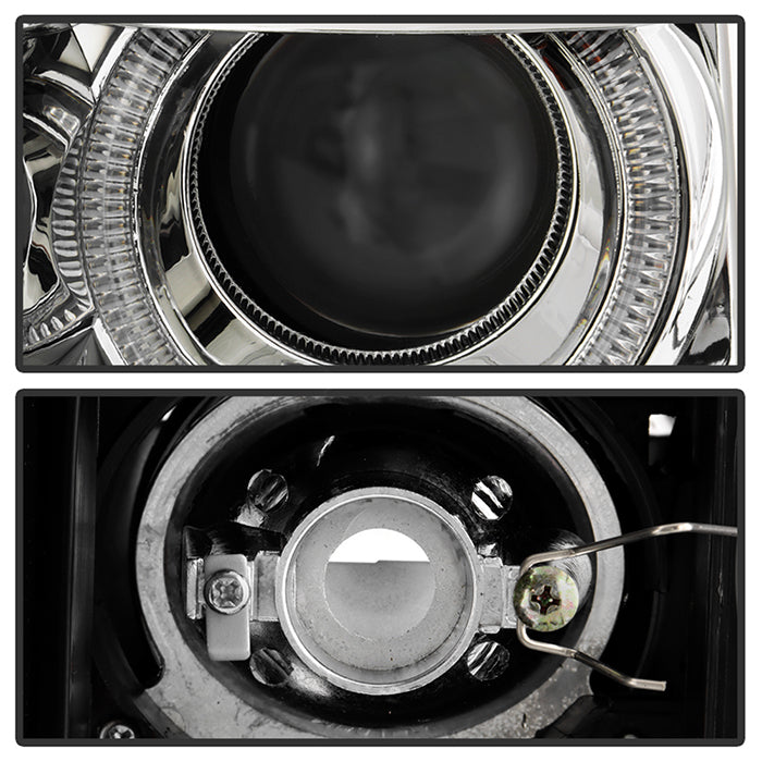 SPYDER Xtune Ford F150 09-14 Projector Headlights Halogen Model Only LED Halo Chrome PRO-JH-FF15009-CFB-C 9032240