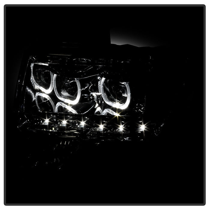 SPYDER Xtune Ford F150 09-14 Projector Headlights Halogen Model Only LED Halo Chrome PRO-JH-FF15009-CFB-C 9032240