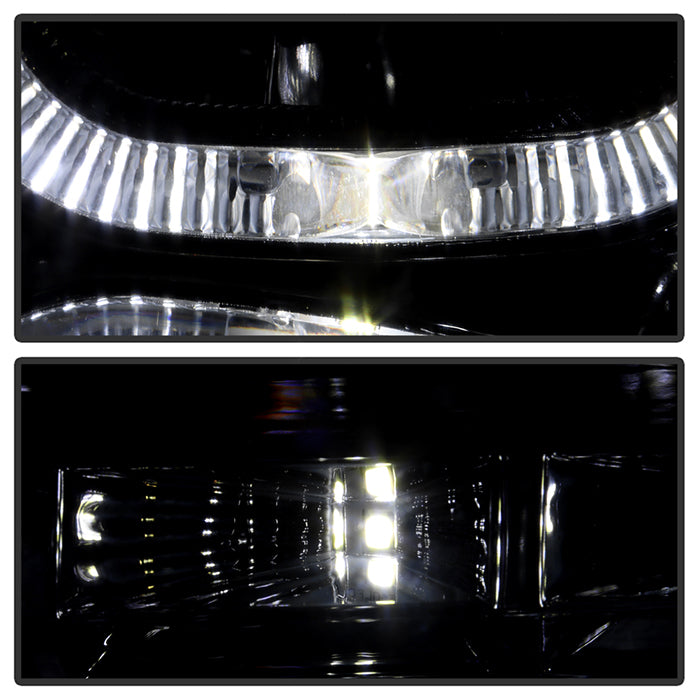 SPYDER Xtune Ford F150 09-14 Projector Headlights Halogen Model Only LED Halo Smoked PRO-JH-FF15009-CFB-SM 9032257