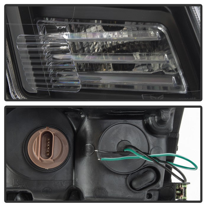 SPYDER xTune 06-09 Ford Fusion Light Bar DRL Projector Headlights - Black (PRO-JH-FFU06-LB-BK) 9042119