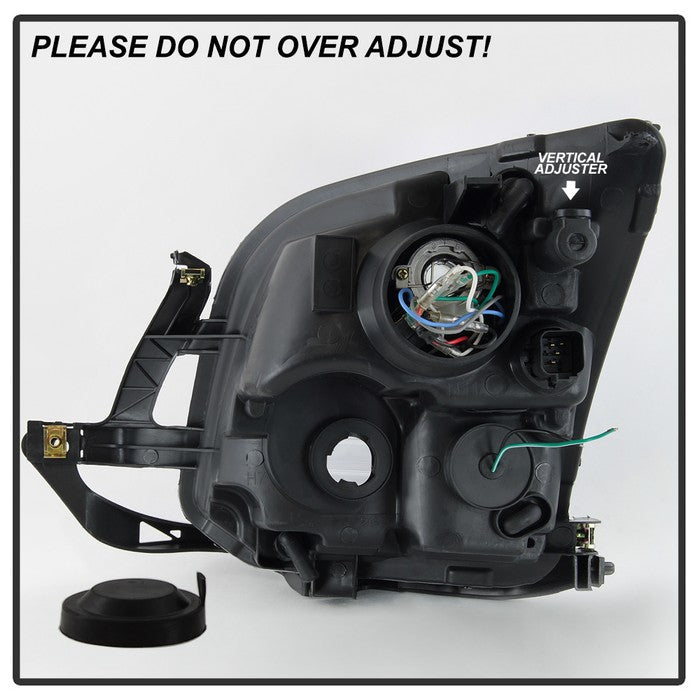 SPYDER xTune 06-09 Ford Fusion Light Bar DRL Projector Headlights - Black (PRO-JH-FFU06-LB-BK) 9042119