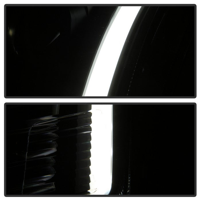 SPYDER xTune 06-09 Ford Fusion Light Bar DRL Projector Headlights - Black (PRO-JH-FFU06-LB-BK) 9042119