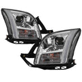 SPYDER xTune 06-09 Ford Fusion Light Bar DRL Projector Headlights - Chrome (PRO-JH-FFU06-LB-C) 9042126