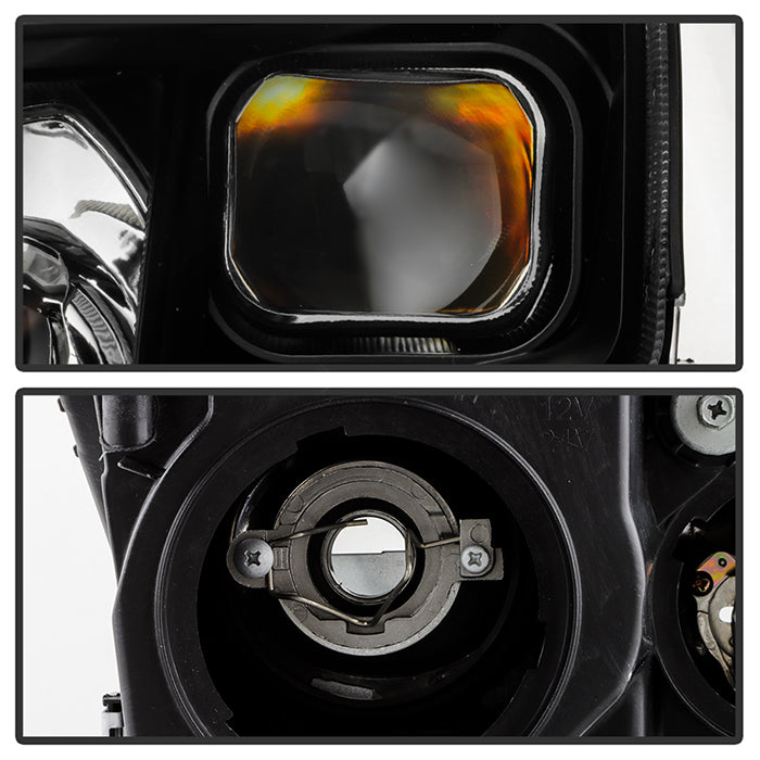 SPYDER xTune 10-12 Ford Fusion Projector Headlights - Light Tube DRL - Black (PRO-JH-FFU10-LB-BK) 9041778