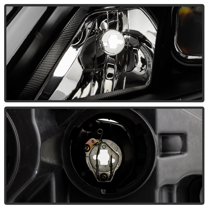 SPYDER xTune 10-12 Ford Fusion Projector Headlights - Light Tube DRL - Black (PRO-JH-FFU10-LB-BK) 9041778