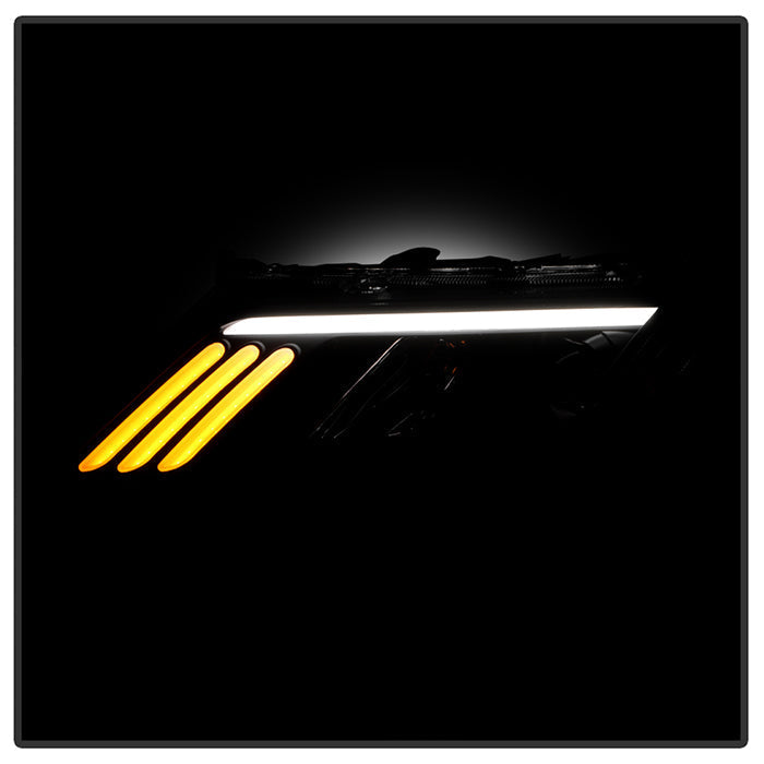 SPYDER xTune 10-12 Ford Fusion Projector Headlights - Light Tube DRL - Black Smoked (PRO-JH-FFU10-LB-BSM) 9041761