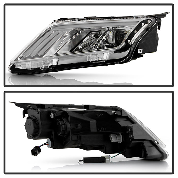 SPYDER xTune 10-12 Ford Fusion Projector Headlights - Light Tube DRL - Chrome (PRO-JH-FFU10-LB-C) 9041785