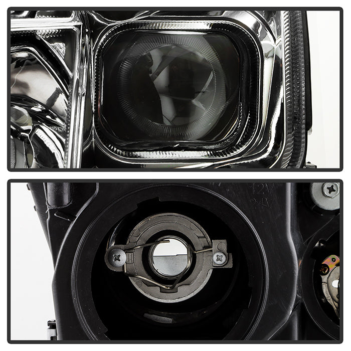 SPYDER xTune 10-12 Ford Fusion Projector Headlights - Light Tube DRL - Chrome (PRO-JH-FFU10-LB-C) 9041785