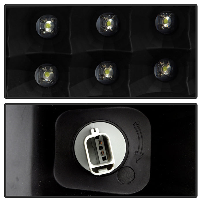 SPYDER Xtune Ford F250/350/450 Super Duty 08-10 Projector Headlights LED Halo Black PRO-JH-FS08-LED-BK 5076267