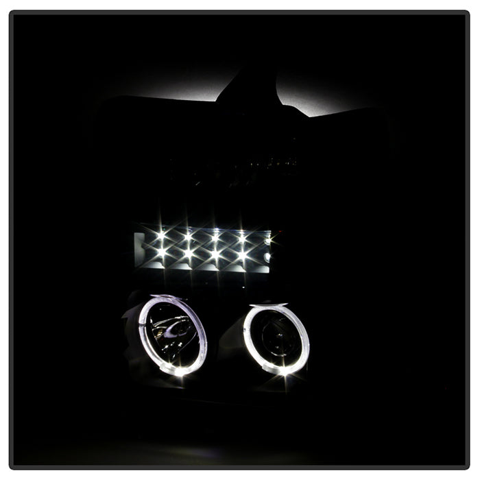 SPYDER Xtune Ford F250/350/450 Super Duty 08-10 Projector Headlights LED Halo Black PRO-JH-FS08-LED-BK 5076267