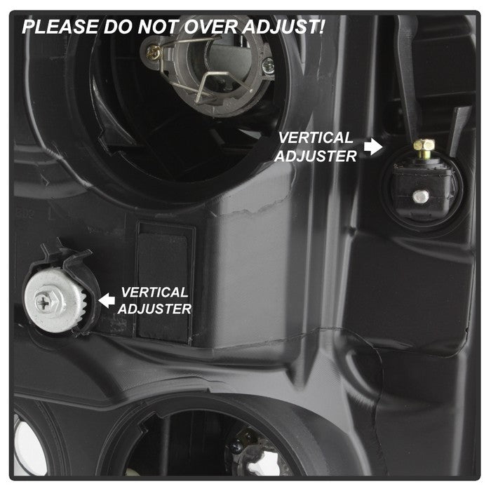 SPYDER Xtune Ford Super Duty 11-16 Projector Headlights Light Bar Drl Black Smoked PRO-JH-FS11-LBBRL-BSM 9034930