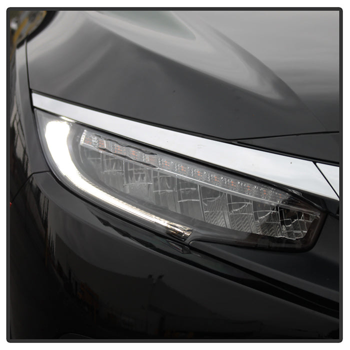 SPYDER xTune 16-18 Honda Civic (Excl Touring) OEM LED Headlights (LED High/Low Beams) (PRO-JH-HC16-OELED-C) 9043178