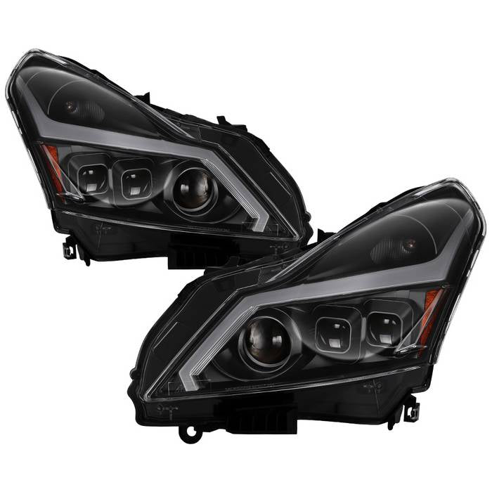 SPYDER xTune 10-13 Infiniti G37 (HID w/o Tech Pkg) Proj Headlights w/Signal - Blk (PRO-JH-IG3507-4D-LB-BK) 9043086