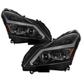 SPYDER xTune 10-13 Infiniti G37 (HID w/o Tech Pkg) Proj Headlights w/Signal - Blk (PRO-JH-IG3507-4D-LB-BK) 9043086