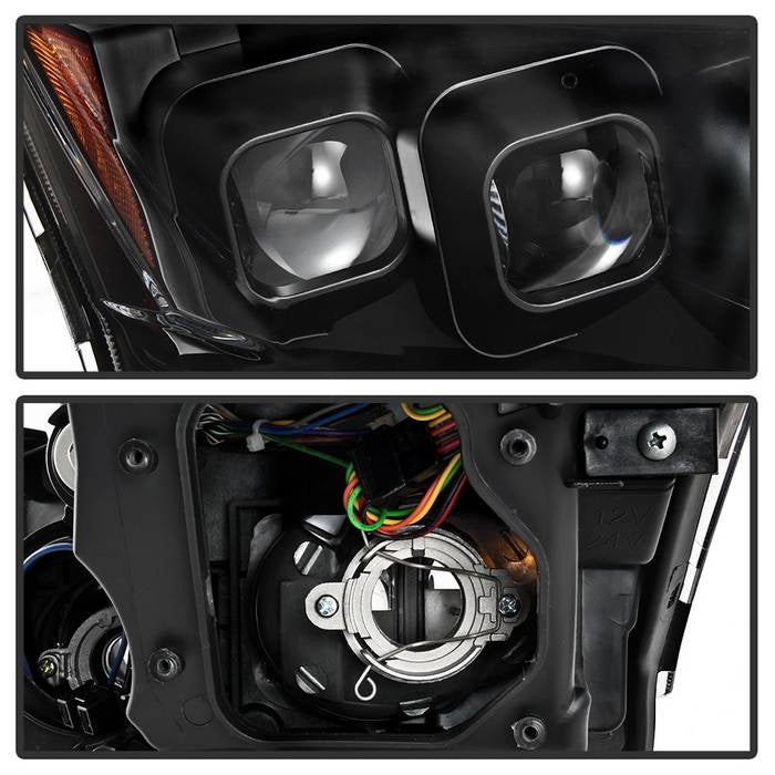 SPYDER xTune 10-13 Infiniti G37 (HID w/o Tech Pkg) Proj Headlights w/Signal - Blk (PRO-JH-IG3507-4D-LB-BK) 9043086