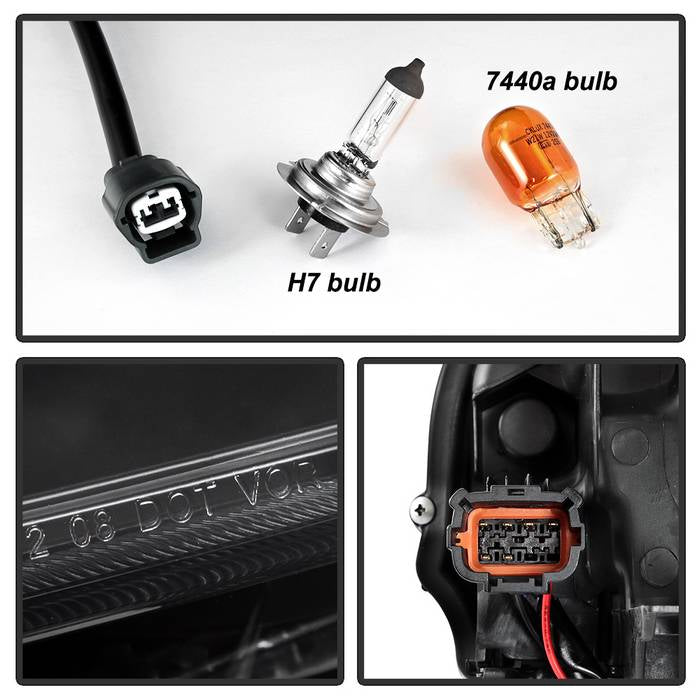 SPYDER xTune 10-13 Infiniti G37 (HID w/o Tech Pkg) Proj Headlights w/Signal - Blk (PRO-JH-IG3507-4D-LB-BK) 9043086