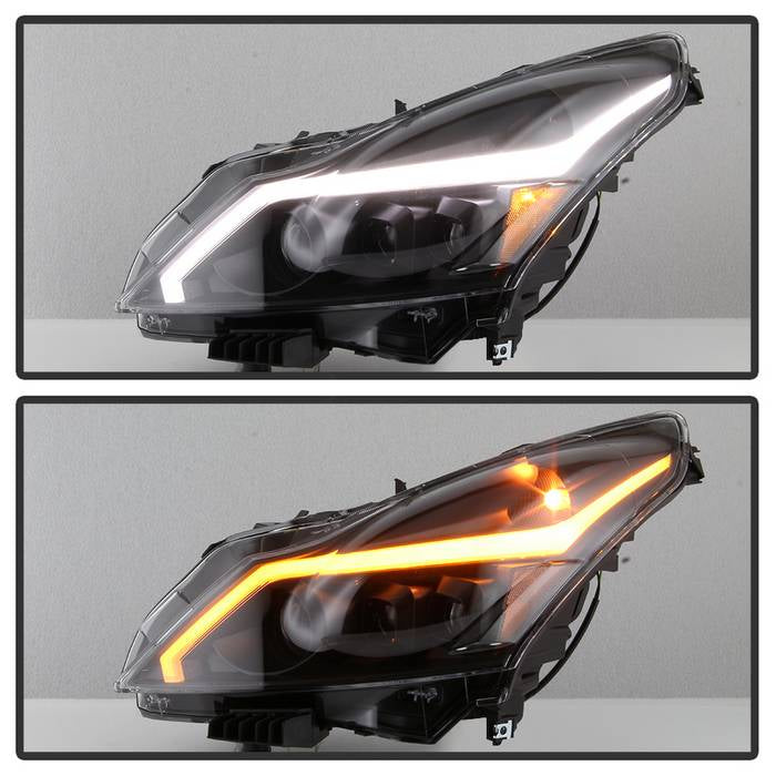 SPYDER xTune 10-13 Infiniti G37 (HID w/o Tech Pkg) Proj Headlights w/Signal - Blk (PRO-JH-IG3507-4D-LB-BK) 9043086