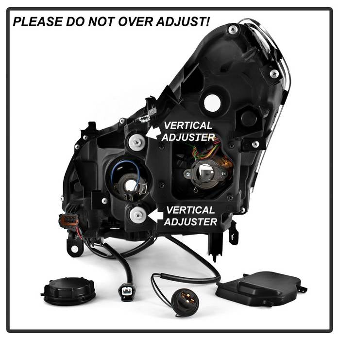 SPYDER xTune 10-13 Infiniti G37 Sdn LED Proj H.L. w/Seq. Sig - Chrm (PRO-JH-IG3507-4D-LB-C) 9043109