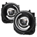 SPYDER xTune 15-17 Jeep Renegade Light Bar DRL Projector Headlights -Black (PRO-JH-JREN-LBDRL-BK) 9039720