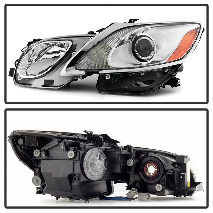 SPYDER xTune Lexus GS 06-11 OE Projector Headlights (w/AFS. HID fit) - Chrome Left PRO-JH-LGS06-AFS-AM-C-L 9936388