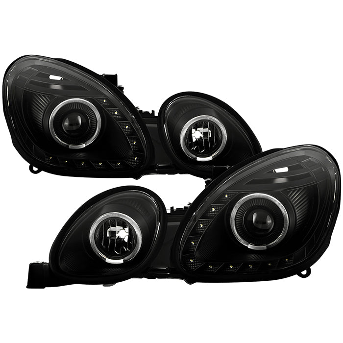 SPYDER Xtune Lexus GS300/GS400/GS430 98-05 Halogen Only Halo Projector Headlights Black PRO-JH-LGS98-LED-BK 9027826