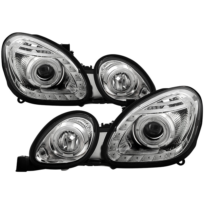 SPYDER Xtune Lexus GS300/GS400/GS430 98-05 Halogen Only Halo Projector Headlights Chrome PRO-JH-LGS98-LED-C 9027833